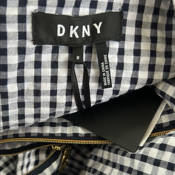 DKNY Black and White Sleeveless Sheath Midi Dress - Picture 11 of 12